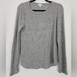 Womens size M basic ribbed‎ long sleeve top